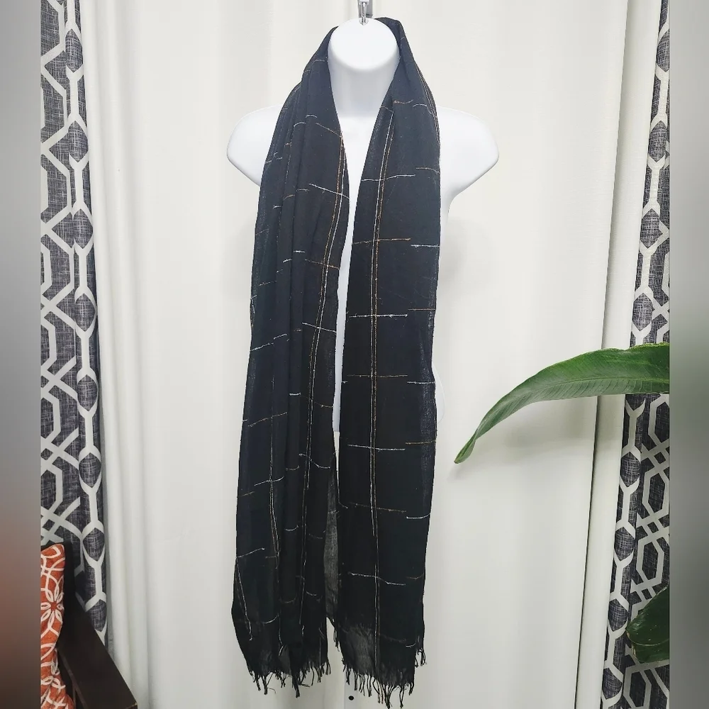 Black Checkered Shawl